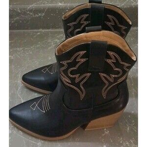 Soda Women Western Stitched Cowgirl Boots Size 7.5
